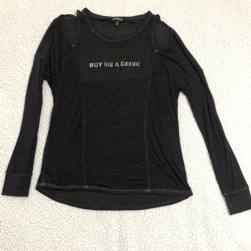 Black Long Sleeve Top
